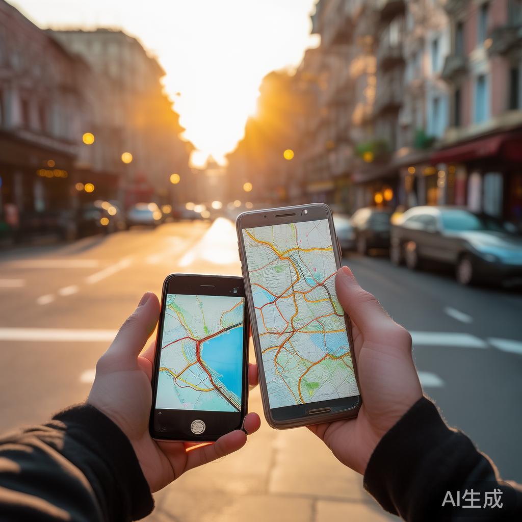 在出发前，务必检查路线信息，确保导航应用处于正常工